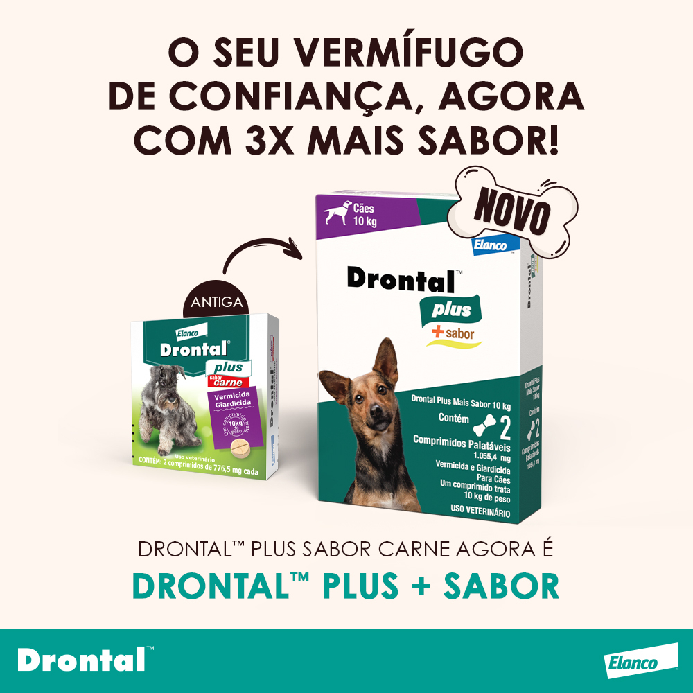 Vermífugo Drontal Plus Sabor Carne 2