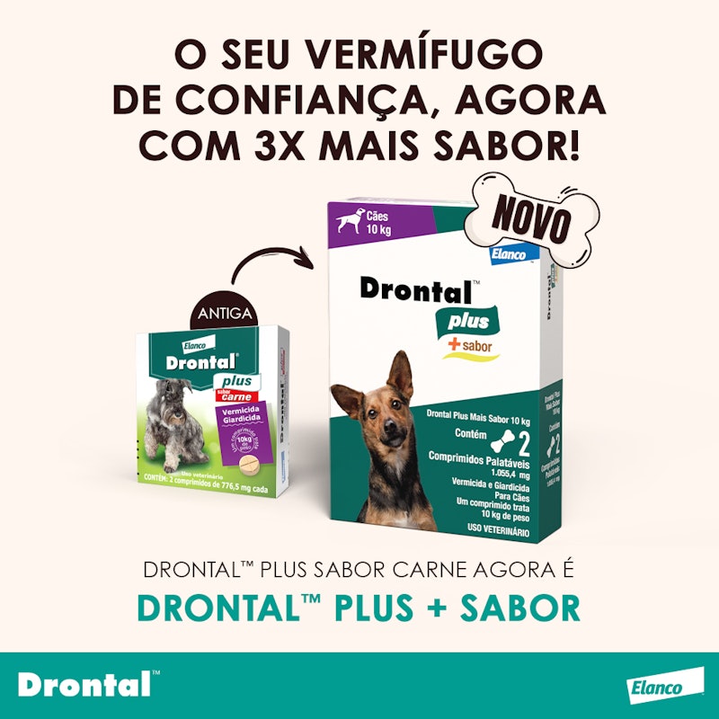 Vermífugo Drontal Plus Sabor Carne 2