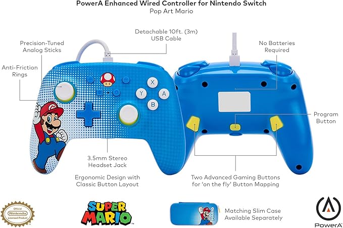 Controle com Fio Aprimorado para Nintendo Switch 2