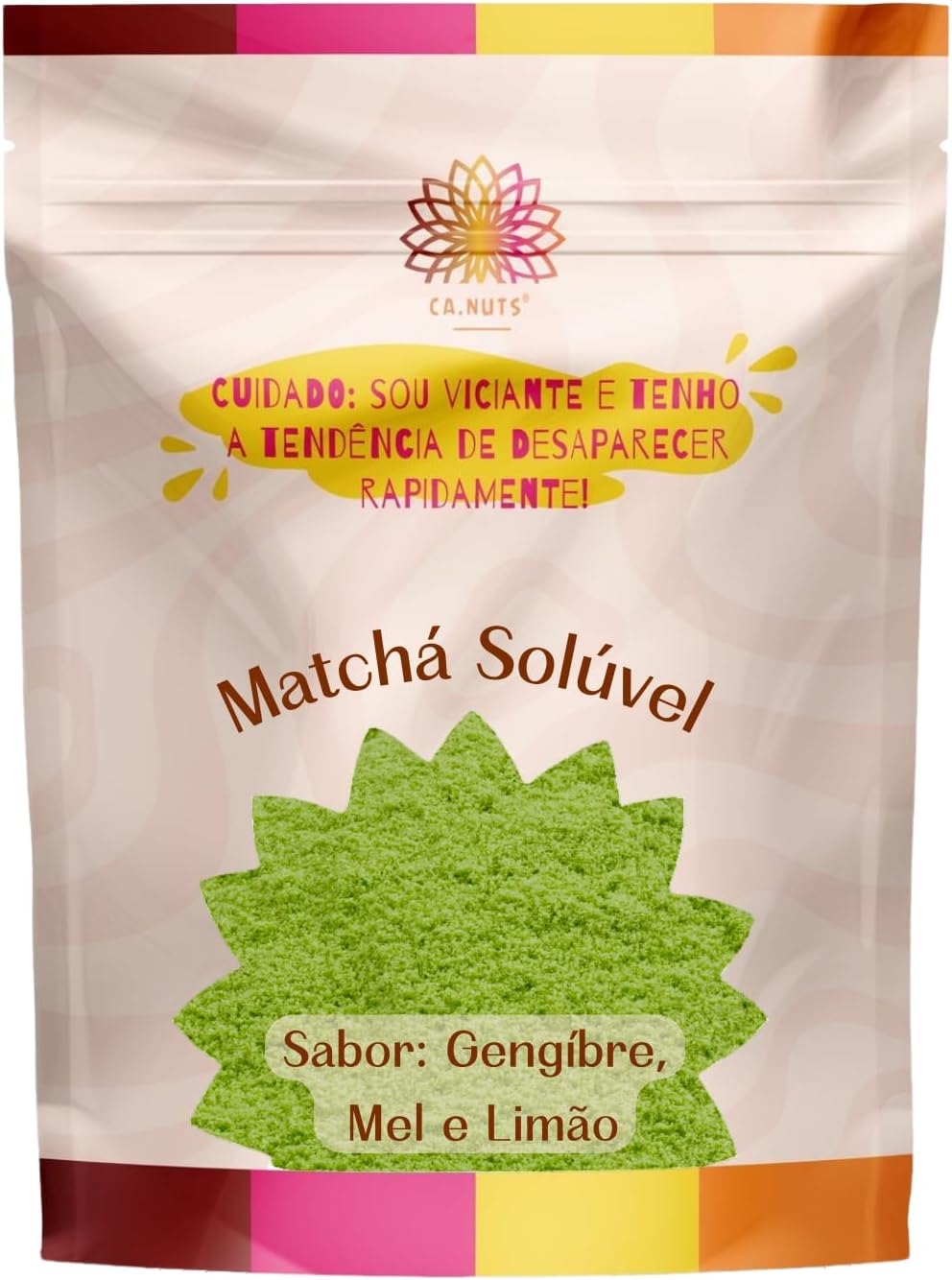Matcha em Pó Solúvel (Gengibre, Mel e Limão) Premium Ca.Nuts 1
