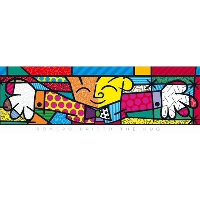 Puzzle 500 Peças Panorama Romero Britto The Hug 3