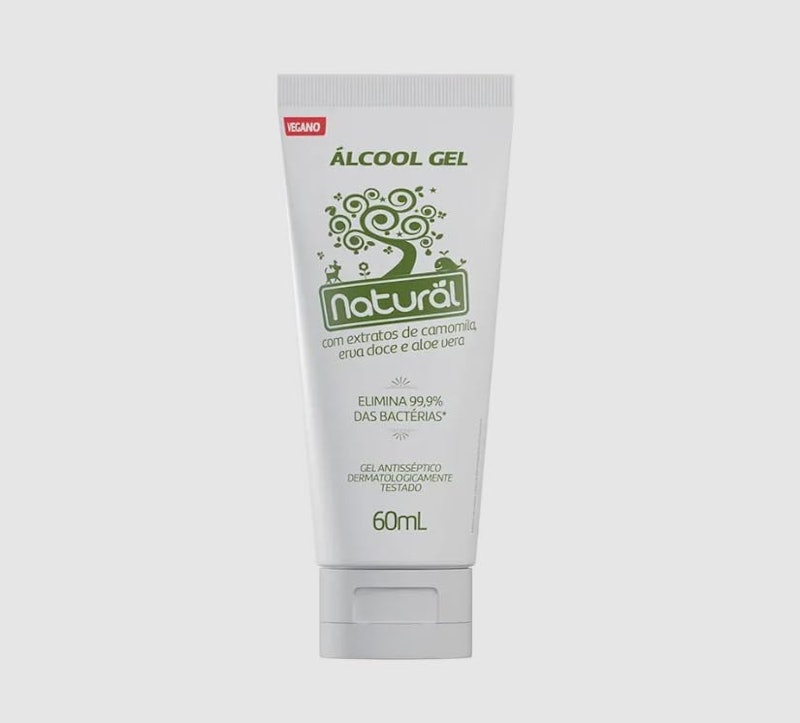 Álcool Gel com Extratos Orgânicos de Camomila, Erva-Doce e Aloe Vera 1
