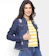 CAMBOS Jaqueta Jeans Barra Desfiada Feminina 1