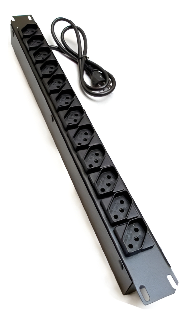 Régua Rack 19" Extensão 10 A 12 Tomadas 1
