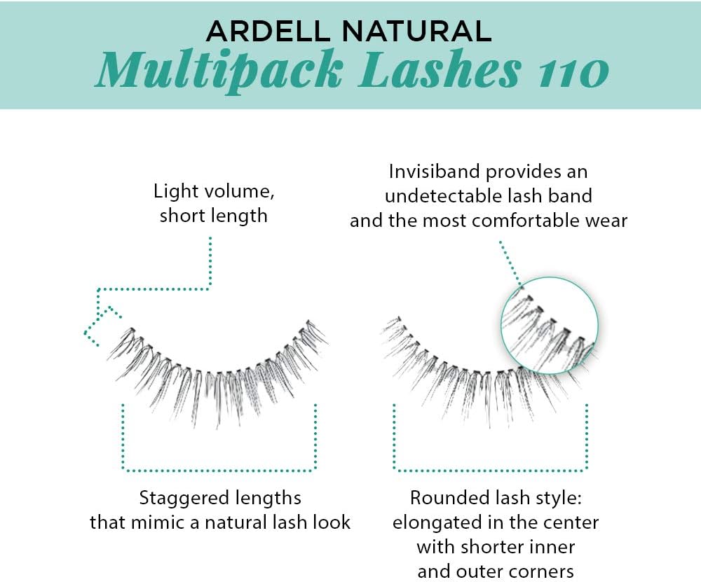 Cílios Postiços Ardell Natural Multipack 4