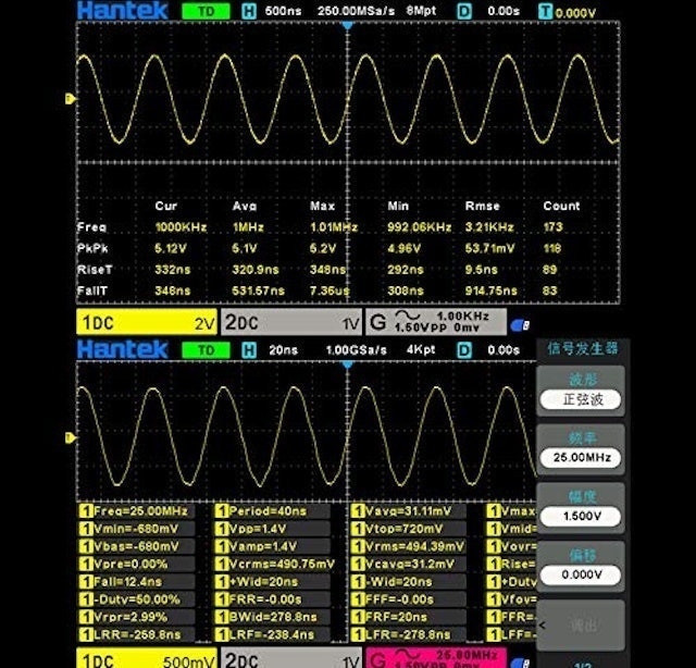 Osciloscópio Digital Hantek de Bancada DSO2D15 3