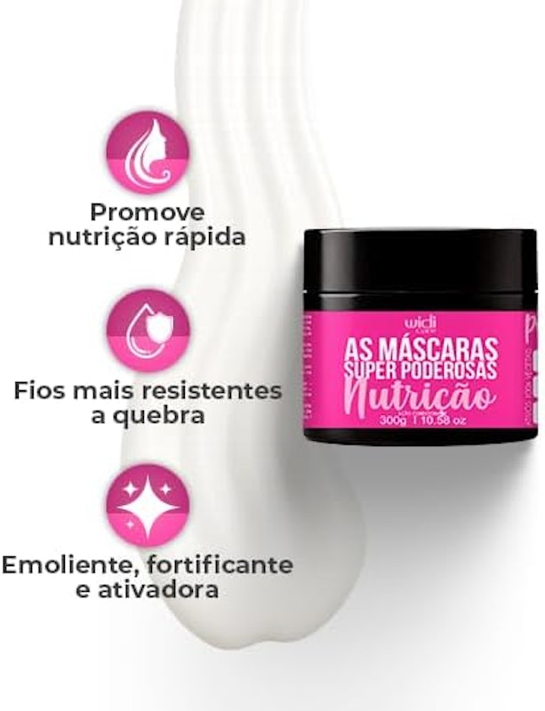 Máscara de Tratamento Nutrição Super Poderosas Widi Care 3
