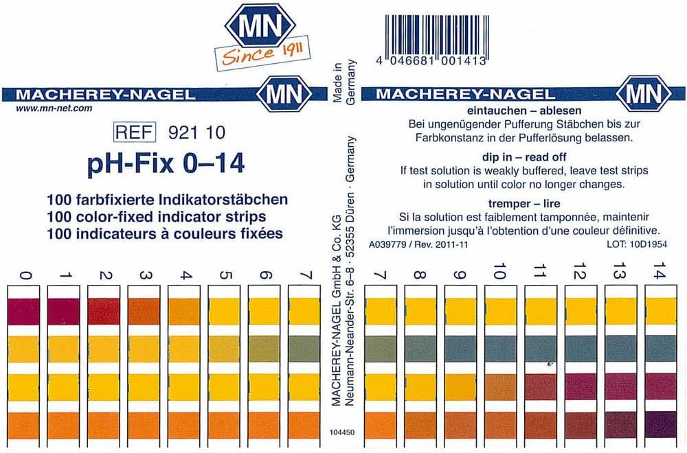 Fita de Ph 0-14 3