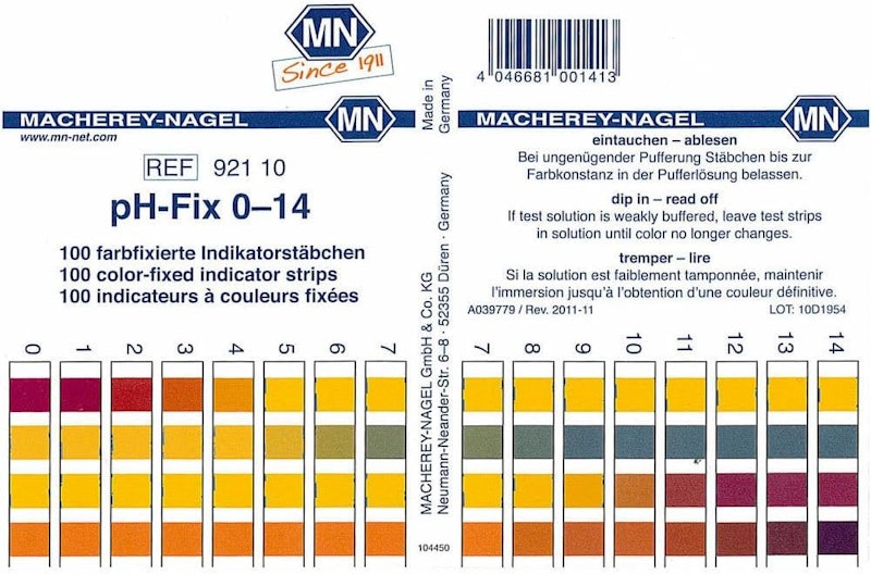 Fita de Ph 0-14 3