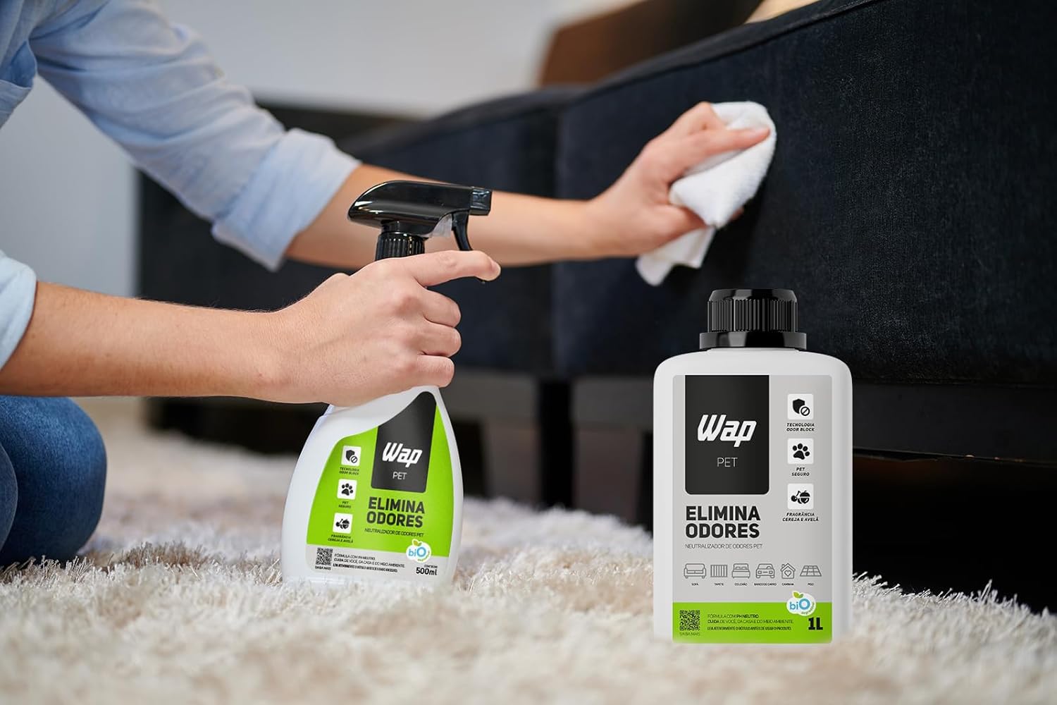 Eliminador de Odores e Limpador de Pegadas 1 L WAP Elimina Odores 4