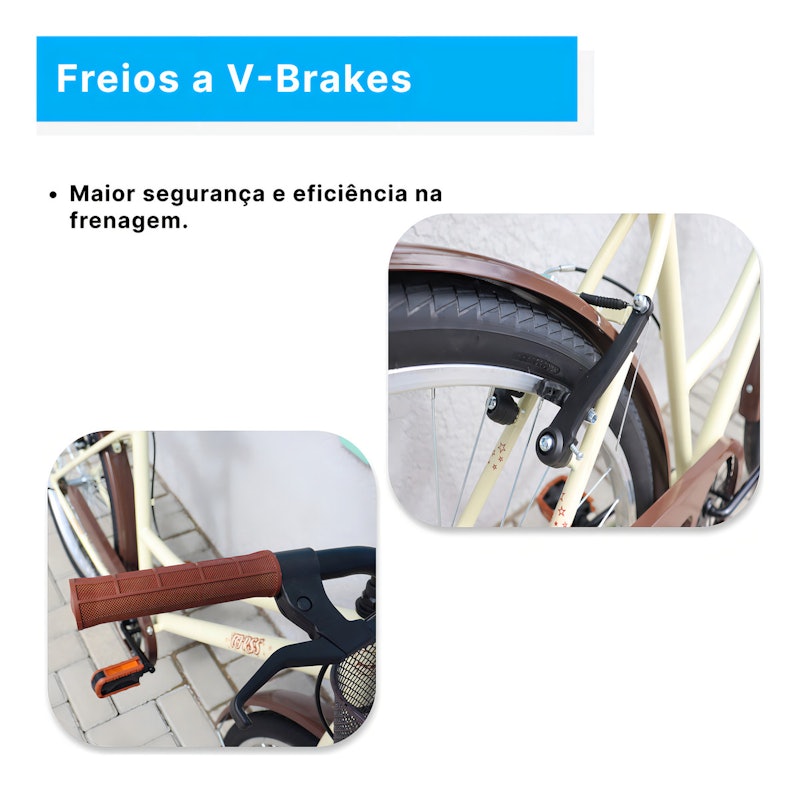 Bicicleta Forss Rose Retro Aro 26 4
