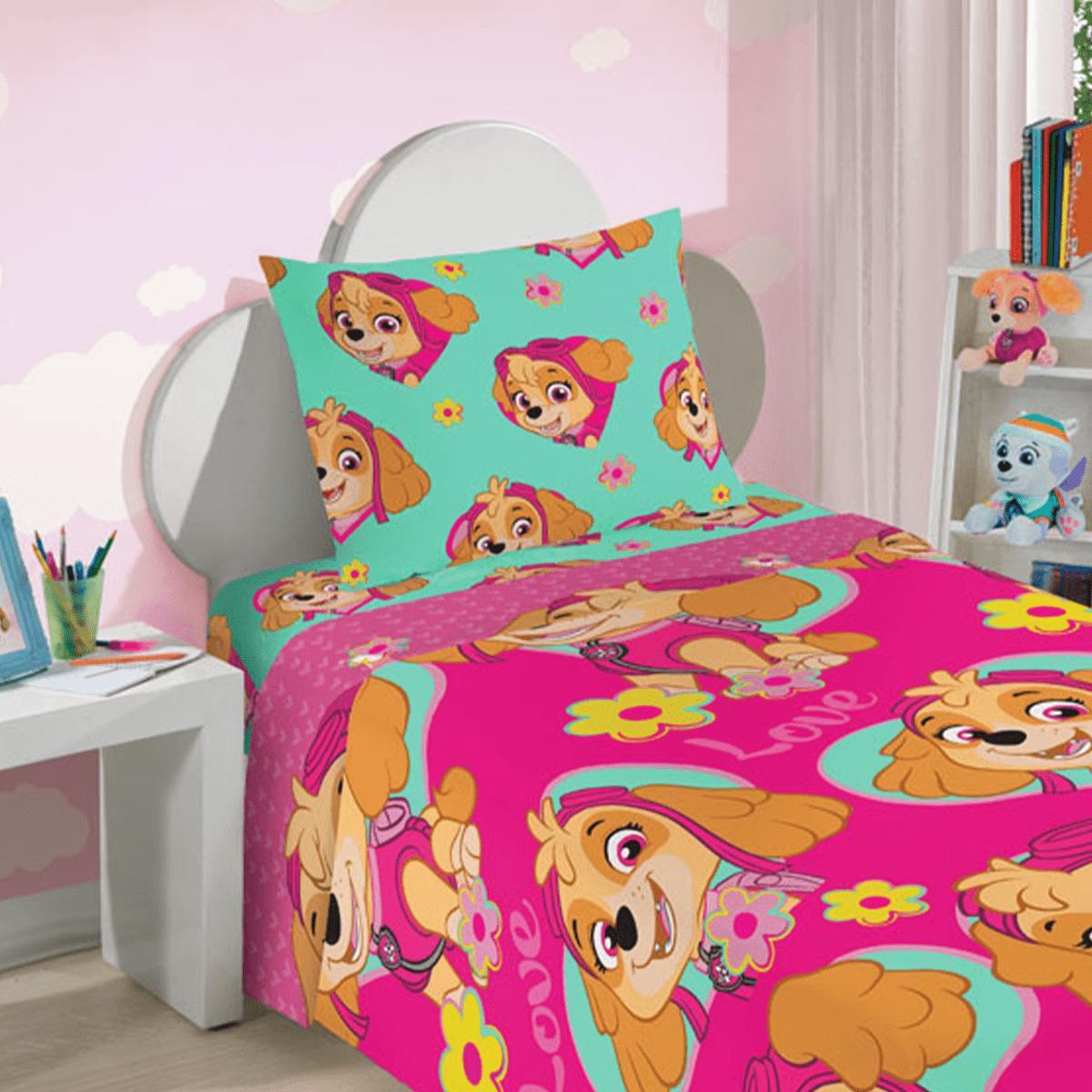 Jogo de Cama Microfibra Estampado Patrulha Canina 3