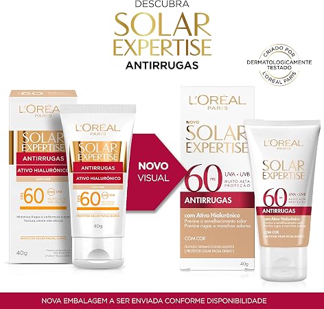 Protetor Facial FPS 60 Antirrugas com Cor 3