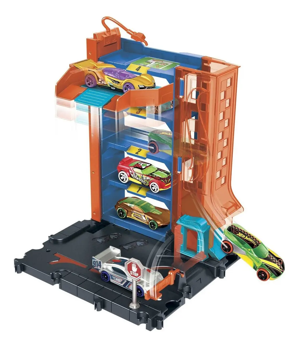 Pista Hot Wheels City Garage Altura Dupla 1