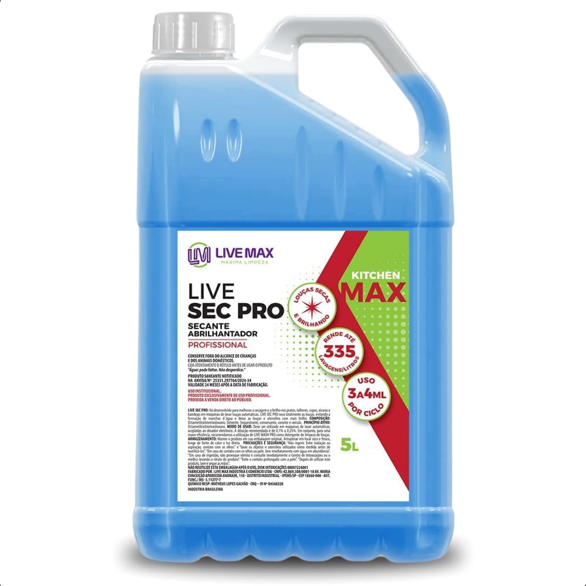 Secante Abrilhantador Live Sec Pro 1