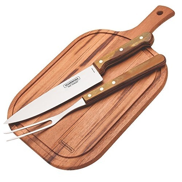 Kit para Churrasco Tramontina em Aço Inox 3 Peças 2