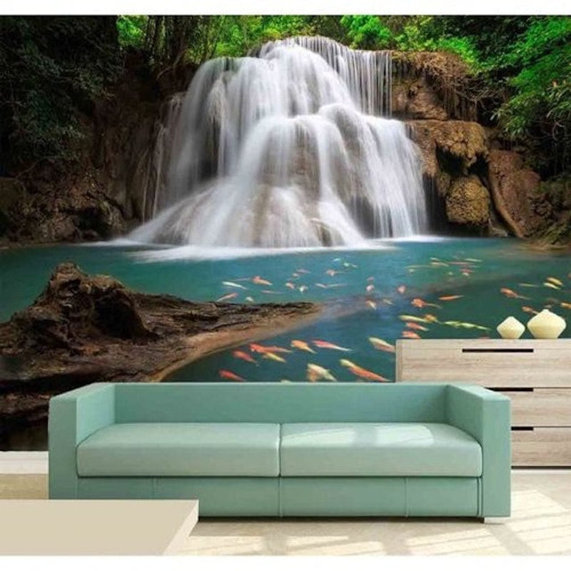 Papel de Parede 3D Paisagens Cachoeira 1