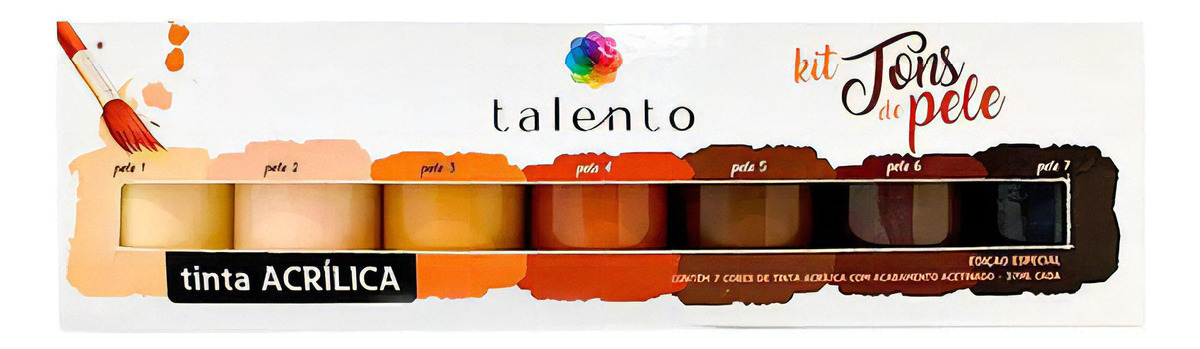 Kit Tela Tons de Pele 7 Cores 1