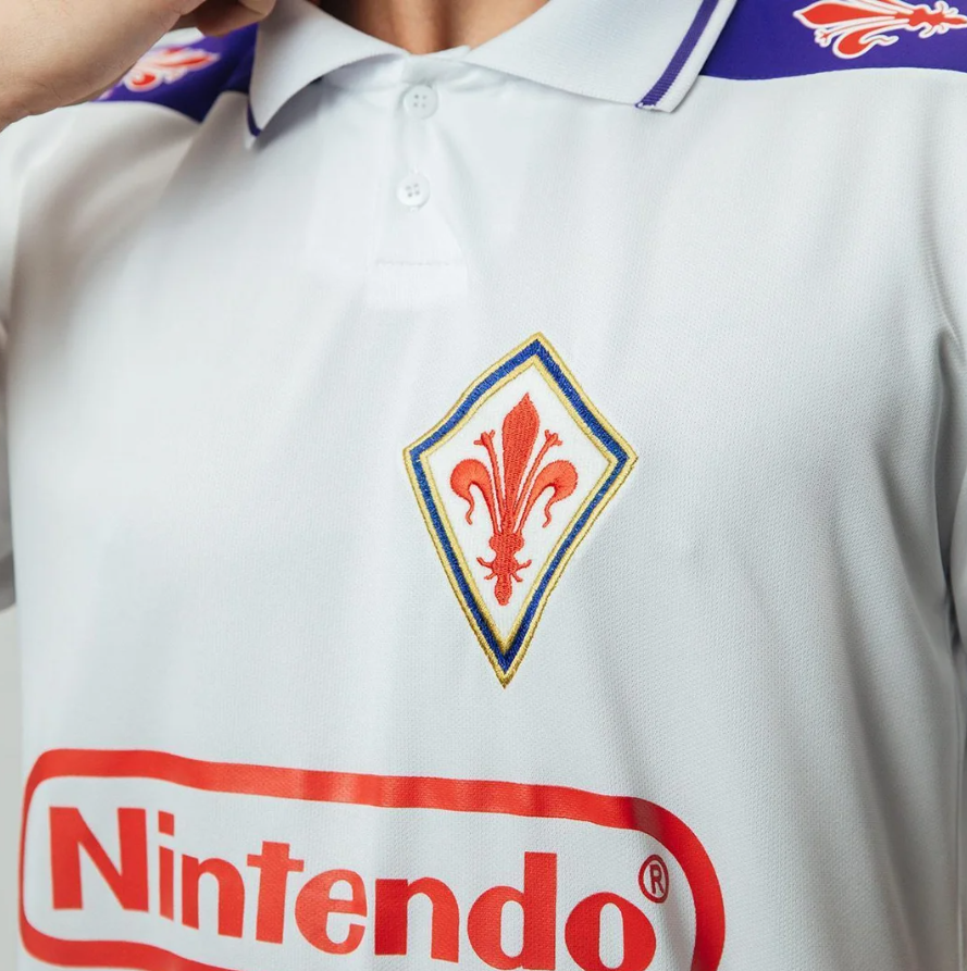 Camisa Fiorentina 1998 Retrô Away Masculina 5
