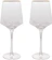 WOLFF Conjunto 2 Taças de Vinho de Cristal com Fio de Ouro Taj 600 ml 1