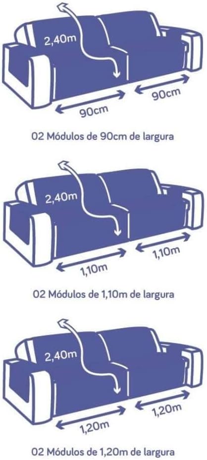Capa para Sofá Retrátil Dupla-Face 5