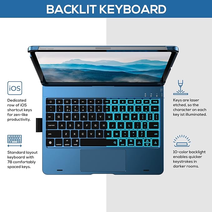 Capa Touch iPad Air 5ª Geração com Teclado 5
