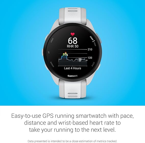 Relógio Garmin Forerunner 165 Preto e Cinza 4