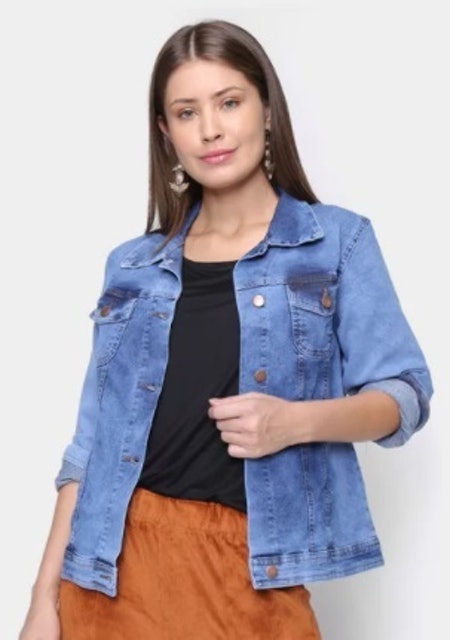 Top 10 Melhores Jaquetas Jeans Femininas (Dzarm, Cambos e mais) 4
