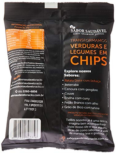 Tid Bits Batata-Doce com Linhaça 2