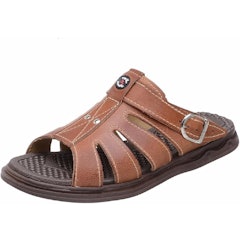 Sandália Masculina em Couro Franciscana