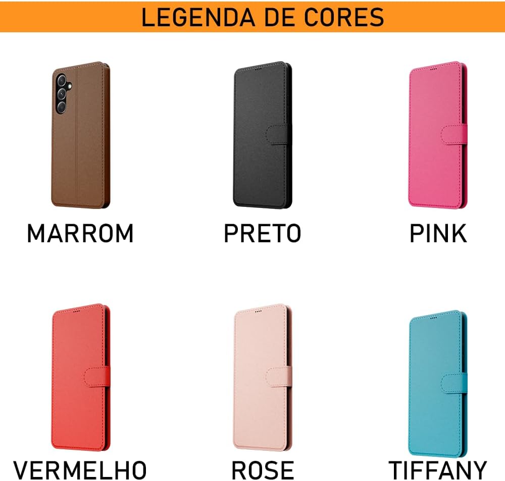 Capa Carteira Flip Couro Compatível Apple iPhone 12 Premium 2