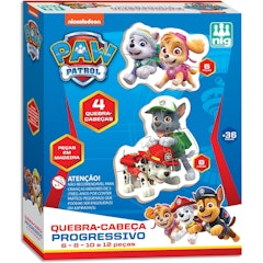 Quebra-Cabeça Progressivo Patrulha Canina