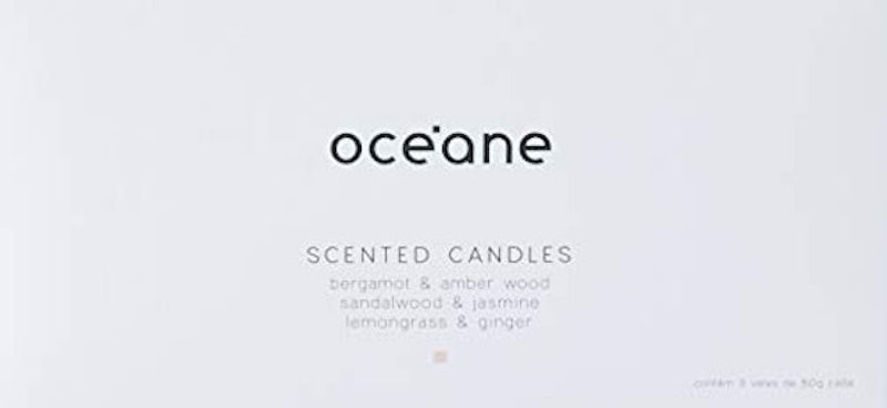 Kit com 3 Velas Scented Candle Set 3