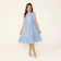 JL KIDS Vestido Listra Invertida Azul 1