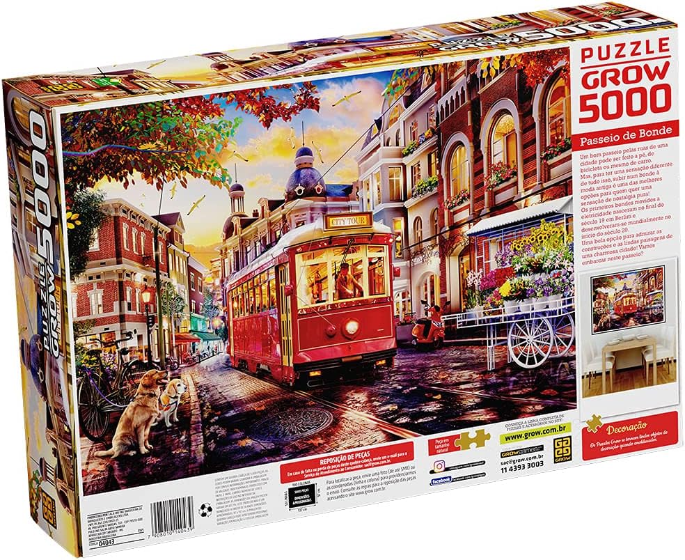 Puzzle 5000 Peças Passeio de Bonde 3