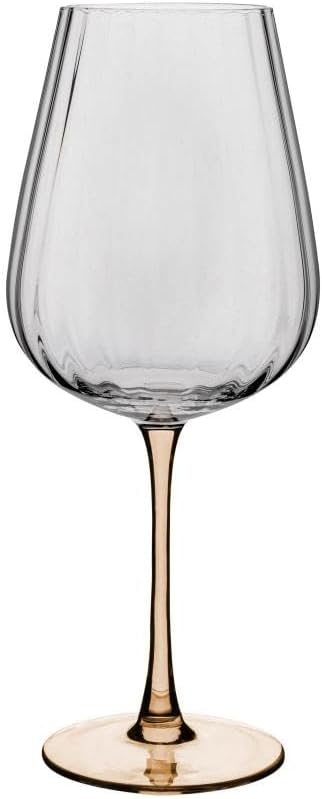 Conjunto 2 Taças de Vinho de Vidro com Haste Âmbar Classic 1