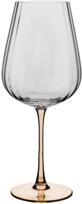 Conjunto 2 Taças de Vinho de Vidro com Haste Âmbar Classic 1