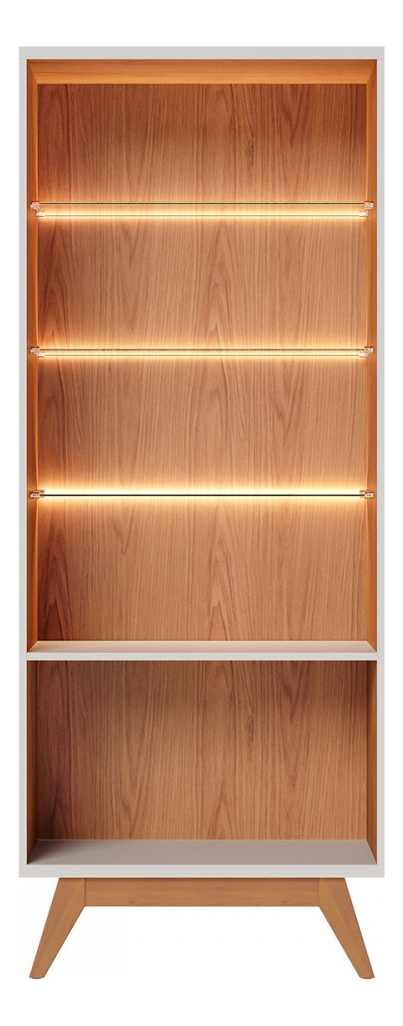 Cristaleira 2 Portas de Vidro Noronha com Led 2