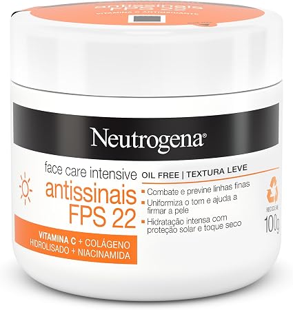 Hidratante Facial Antissinais Face Care Intensive FPS 22 1