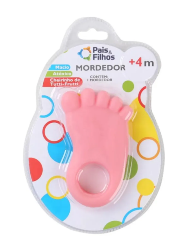 Mordedor Pezinho Rosa Bebê 1