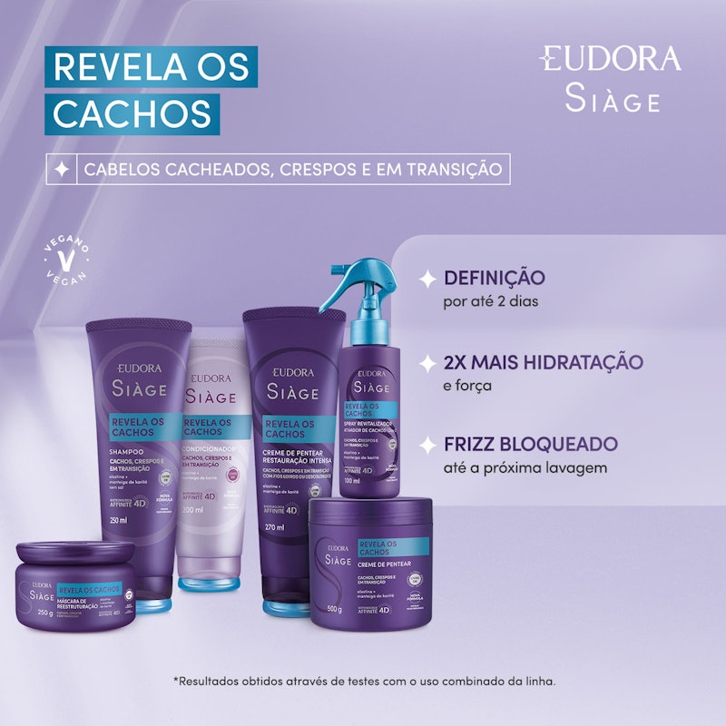 Creme Para Pentear Siàge Revela os Cachos 4
