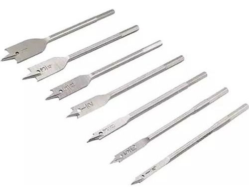 Jogo de Brocas Chatas com 7 Peças de 1/4" a 1" 2