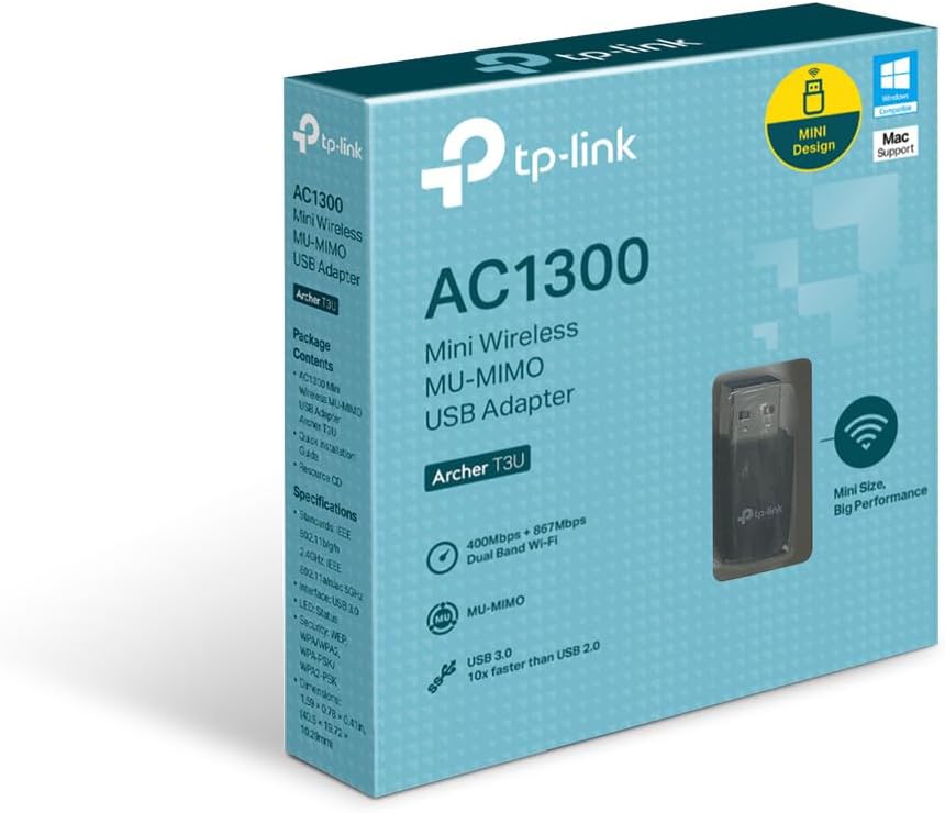Adaptador USB Mini Wireless Mu-Mimo AC1300 4
