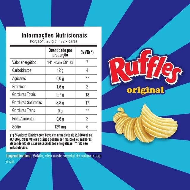 Batata Ruffles Original 115g 2