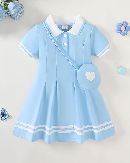 Vestido Infantil Azul 3