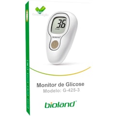 Monitor de Glicose Bioland (com Kit de 25 Tiras e 25 Lancetas)