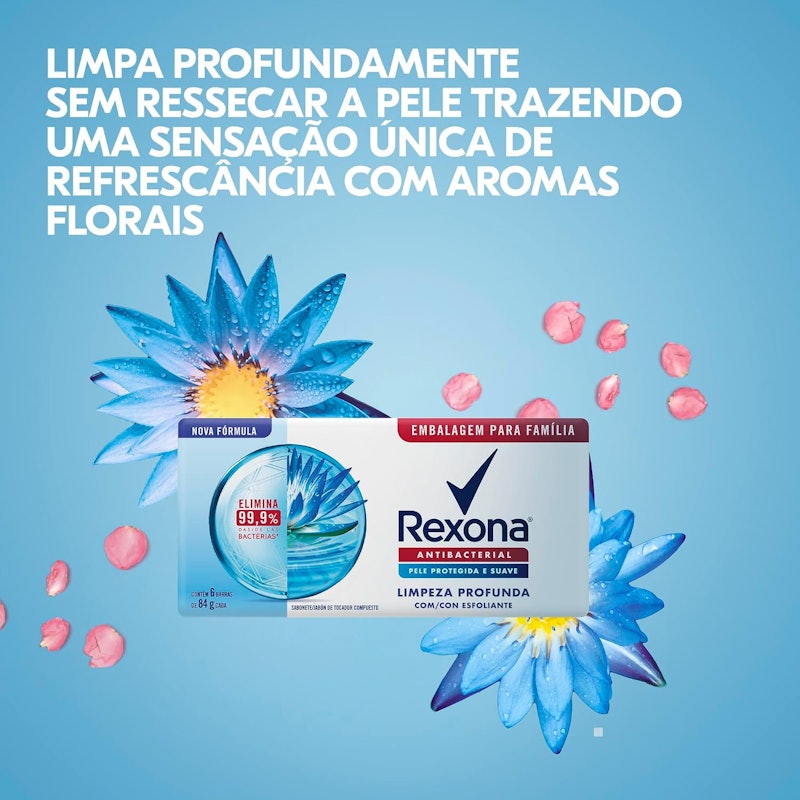 Sabonete Antibacterial Limpeza Profunda 4