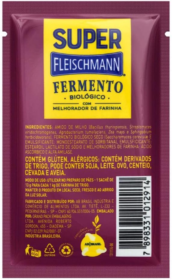 Fermento Biológico Super Fleischmann 2