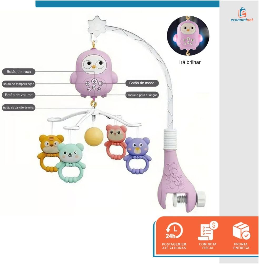 Móbile para Berço e Carrinho Baby Style 4