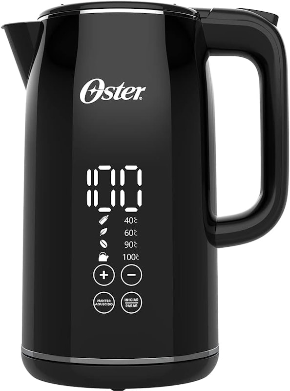 Chaleira Digital Oster Black 1,7 L com Controle de Temperatura 1